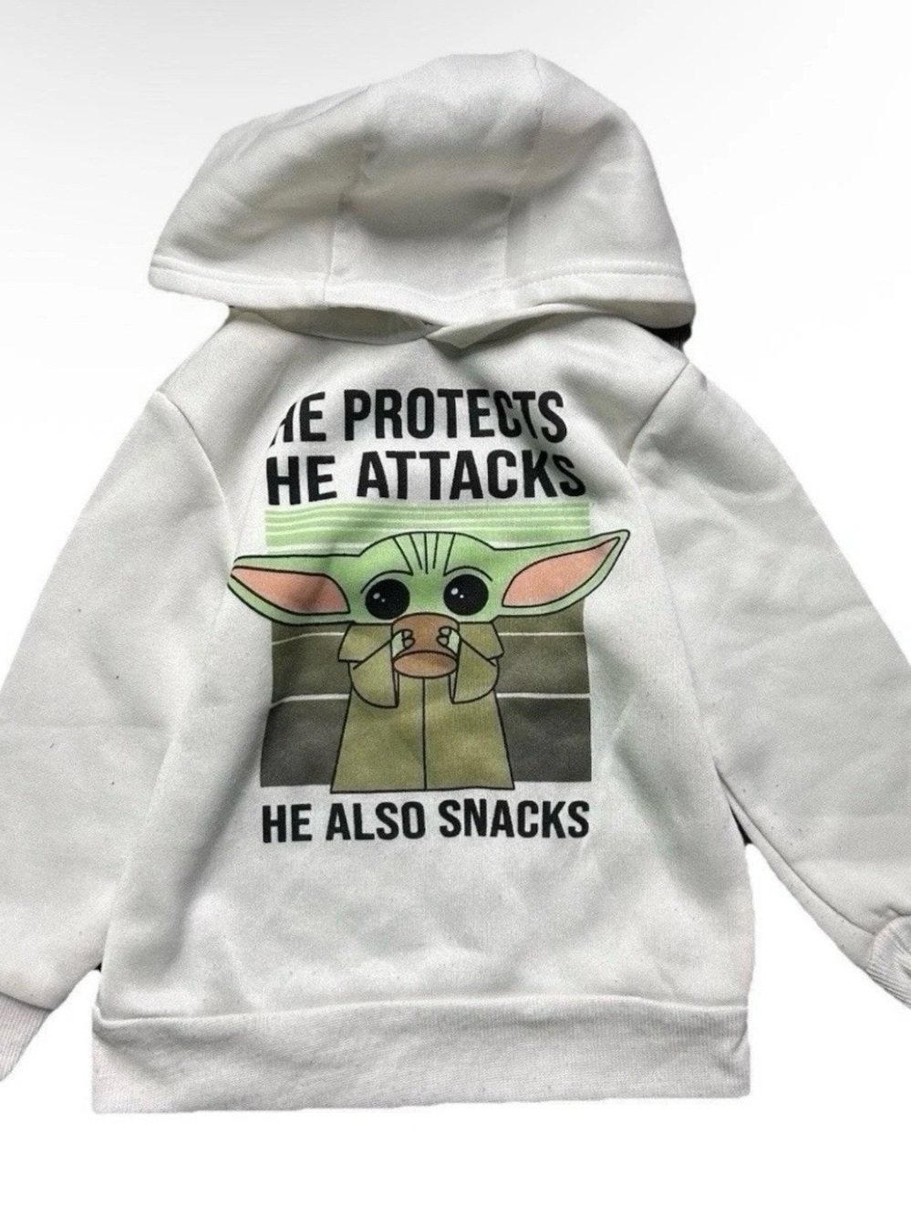 Toddler Boy Winter Tops Nike Full Zip Sweatshirt 1/4 Zip Yoda Star Wars Size 4T - Picture 2 of 6